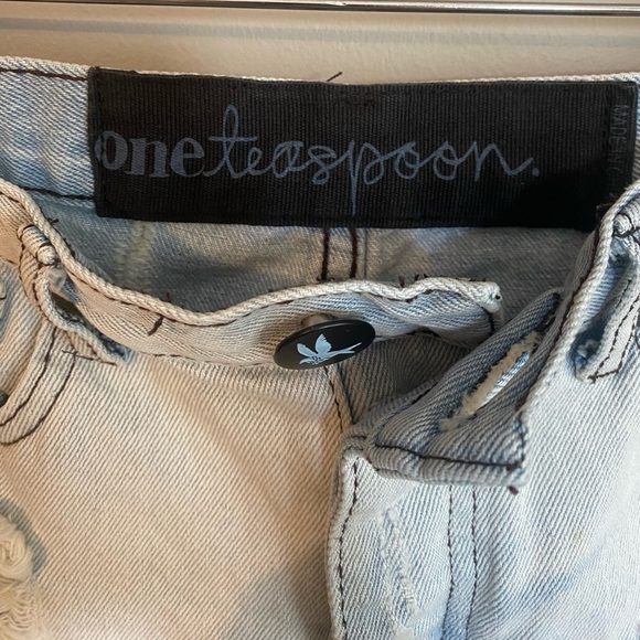 ONE Teaspoon Distressed Jeans Size 25 - Picture 7 of 16